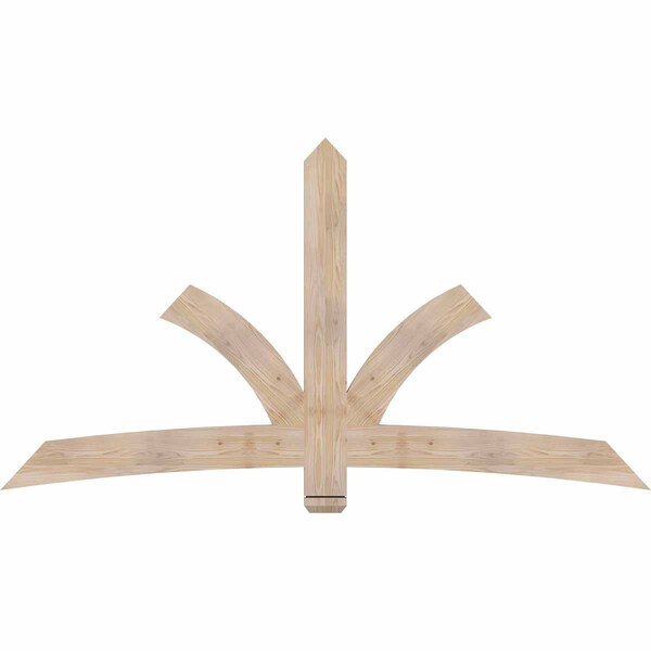 Ekena Millwork Davenport Smooth Timber Gable Bracket, Douglas Fir, 84"W x 45"H x 1 1/2"D x 5 1/2"F, 13/12 Pitch GBW084X45X0206DAV00SDF - main